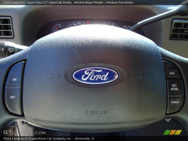 Arizona Beige Metallic / Medium Parchment 2004 Ford F350 Super Duty XLT SuperCab Dually