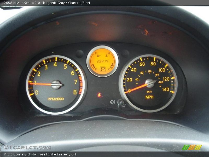Magnetic Gray / Charcoal/Steel 2008 Nissan Sentra 2.0