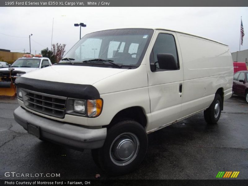 White / Grey 1995 Ford E Series Van E350 XL Cargo Van