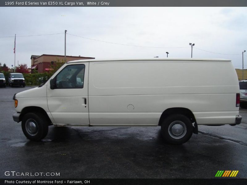White / Grey 1995 Ford E Series Van E350 XL Cargo Van