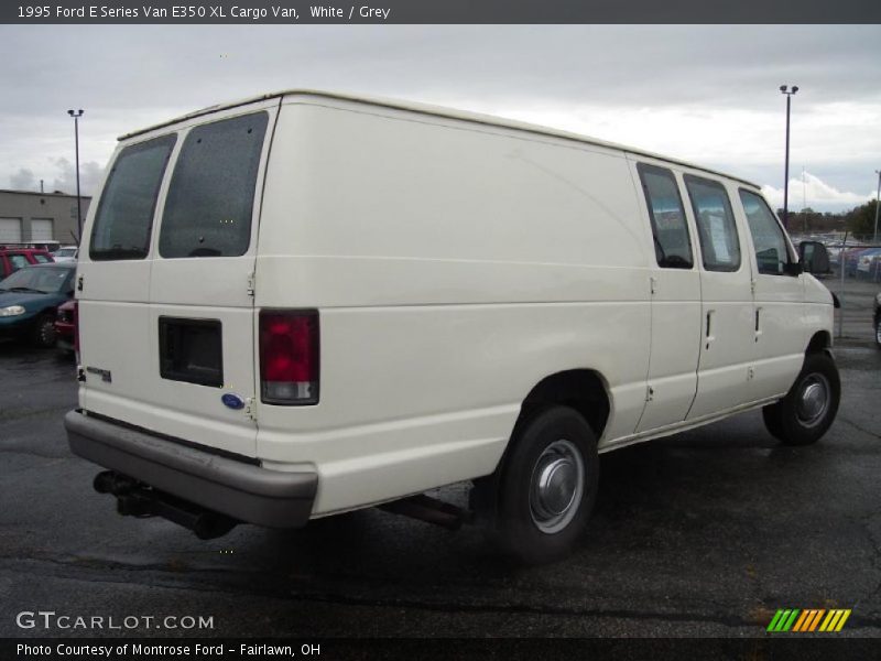 White / Grey 1995 Ford E Series Van E350 XL Cargo Van