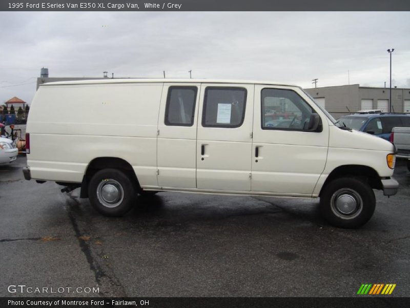 White / Grey 1995 Ford E Series Van E350 XL Cargo Van