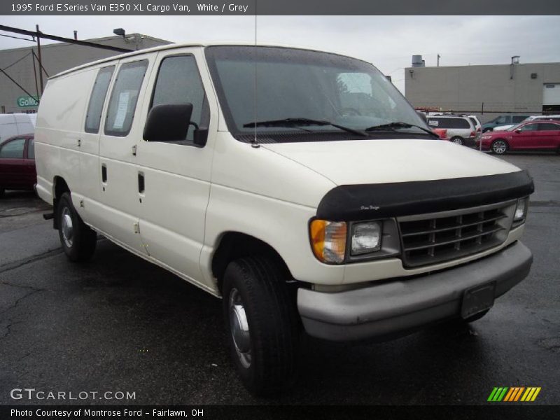 White / Grey 1995 Ford E Series Van E350 XL Cargo Van