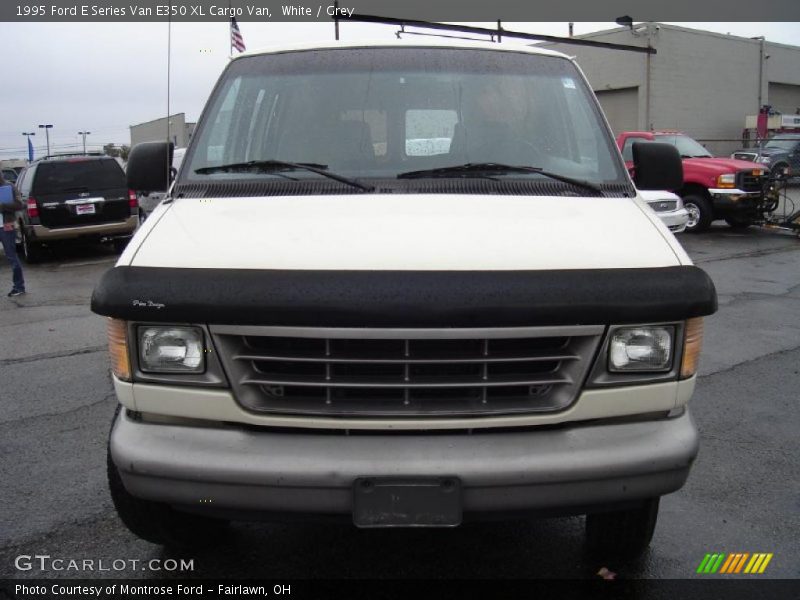 White / Grey 1995 Ford E Series Van E350 XL Cargo Van