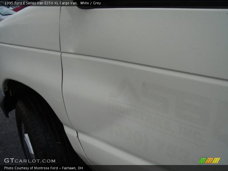 White / Grey 1995 Ford E Series Van E350 XL Cargo Van