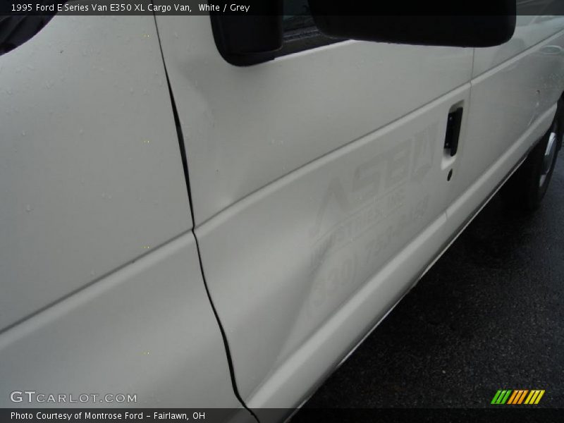 White / Grey 1995 Ford E Series Van E350 XL Cargo Van