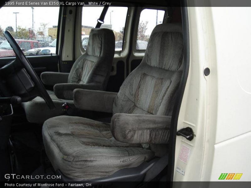 White / Grey 1995 Ford E Series Van E350 XL Cargo Van