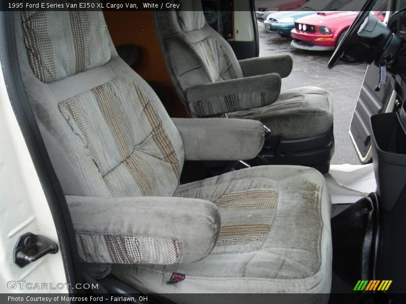 White / Grey 1995 Ford E Series Van E350 XL Cargo Van