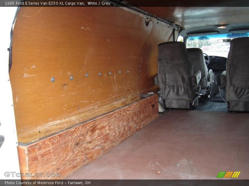 White / Grey 1995 Ford E Series Van E350 XL Cargo Van