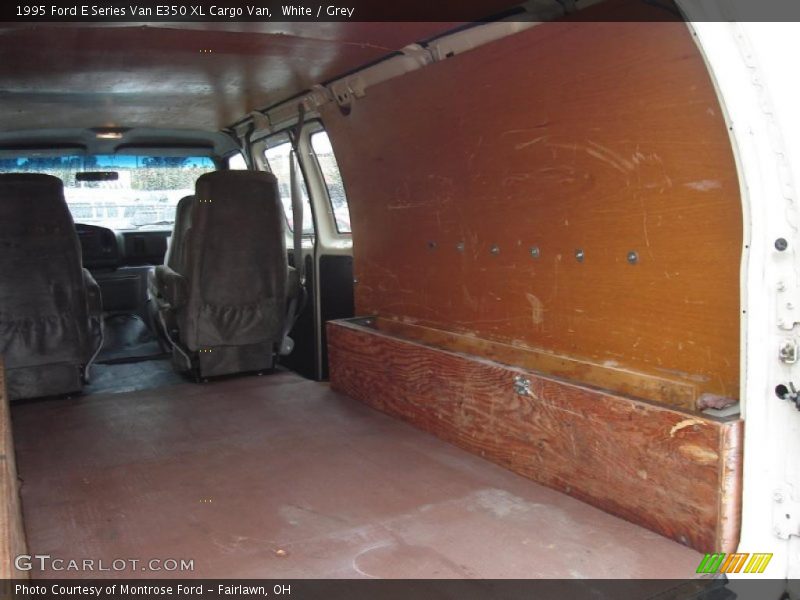 White / Grey 1995 Ford E Series Van E350 XL Cargo Van