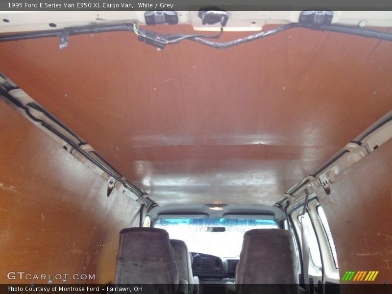 White / Grey 1995 Ford E Series Van E350 XL Cargo Van