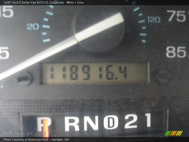 White / Grey 1995 Ford E Series Van E350 XL Cargo Van