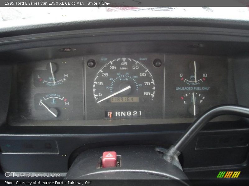 White / Grey 1995 Ford E Series Van E350 XL Cargo Van