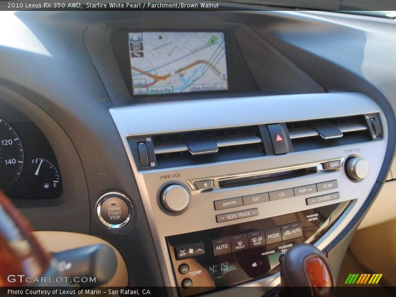 Controls of 2010 RX 350 AWD