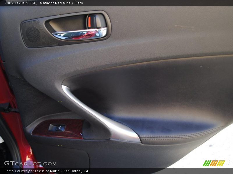Matador Red Mica / Black 2007 Lexus IS 350
