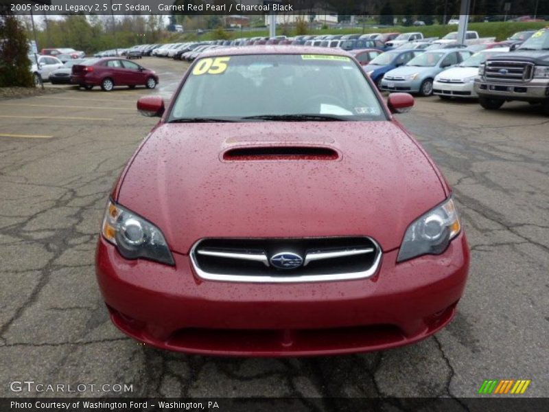 Garnet Red Pearl / Charcoal Black 2005 Subaru Legacy 2.5 GT Sedan