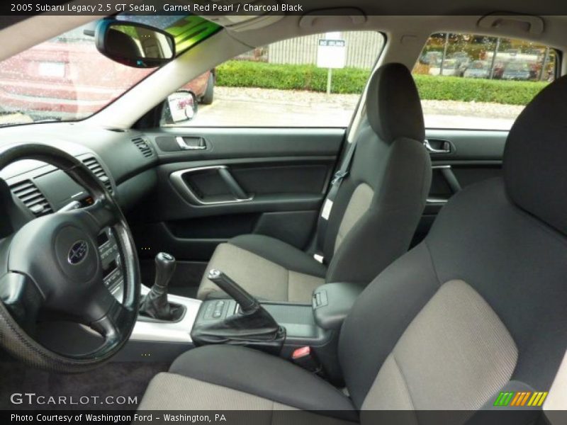 Garnet Red Pearl / Charcoal Black 2005 Subaru Legacy 2.5 GT Sedan