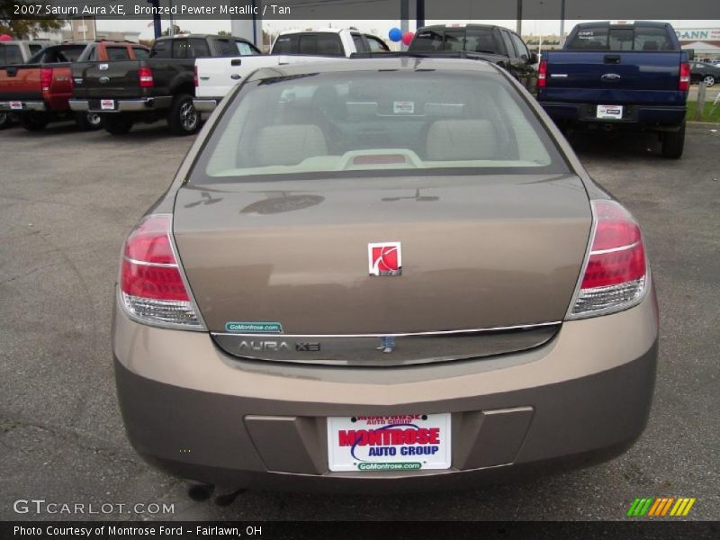 Bronzed Pewter Metallic / Tan 2007 Saturn Aura XE