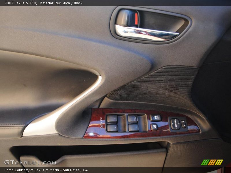 Matador Red Mica / Black 2007 Lexus IS 350