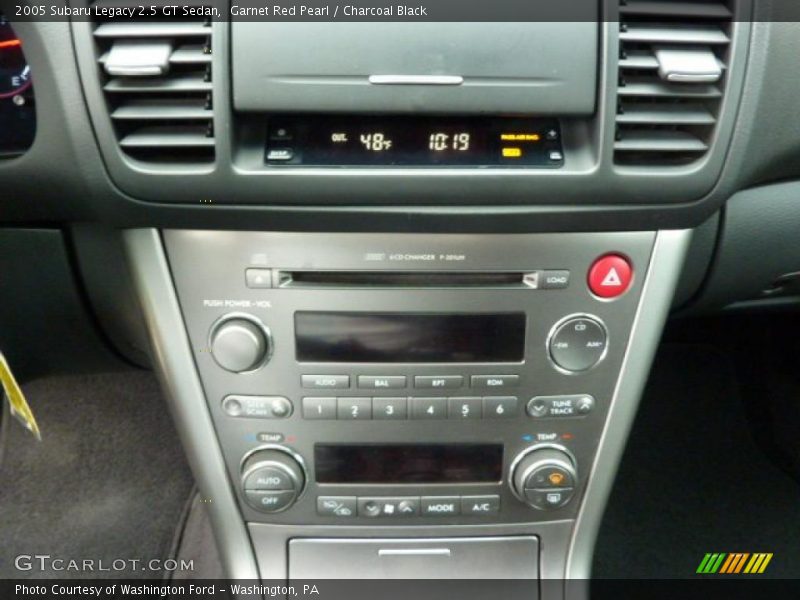 Controls of 2005 Legacy 2.5 GT Sedan