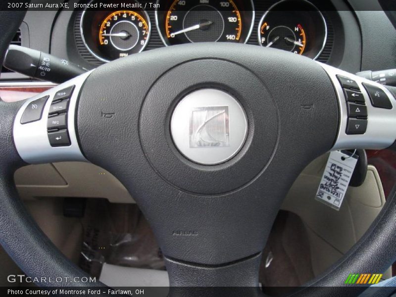 Bronzed Pewter Metallic / Tan 2007 Saturn Aura XE