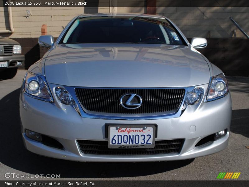 Mercury Metallic / Black 2008 Lexus GS 350