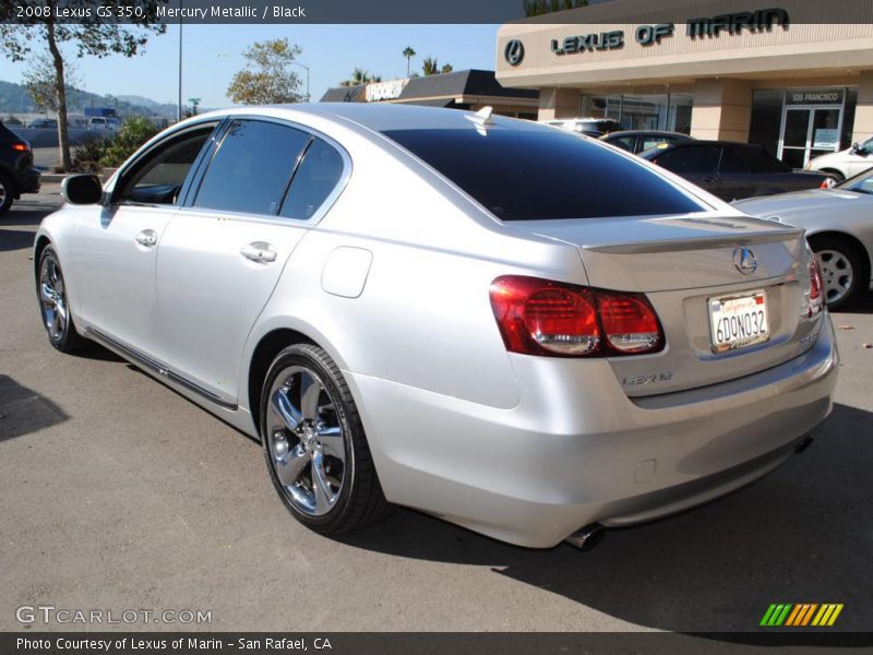 Mercury Metallic / Black 2008 Lexus GS 350