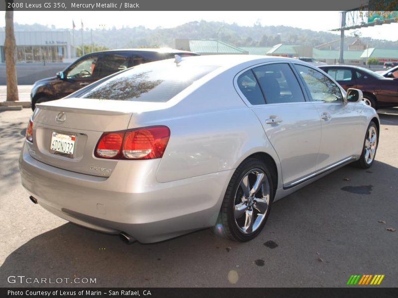 Mercury Metallic / Black 2008 Lexus GS 350