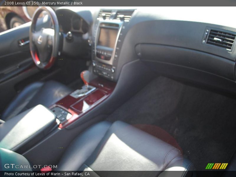 Mercury Metallic / Black 2008 Lexus GS 350