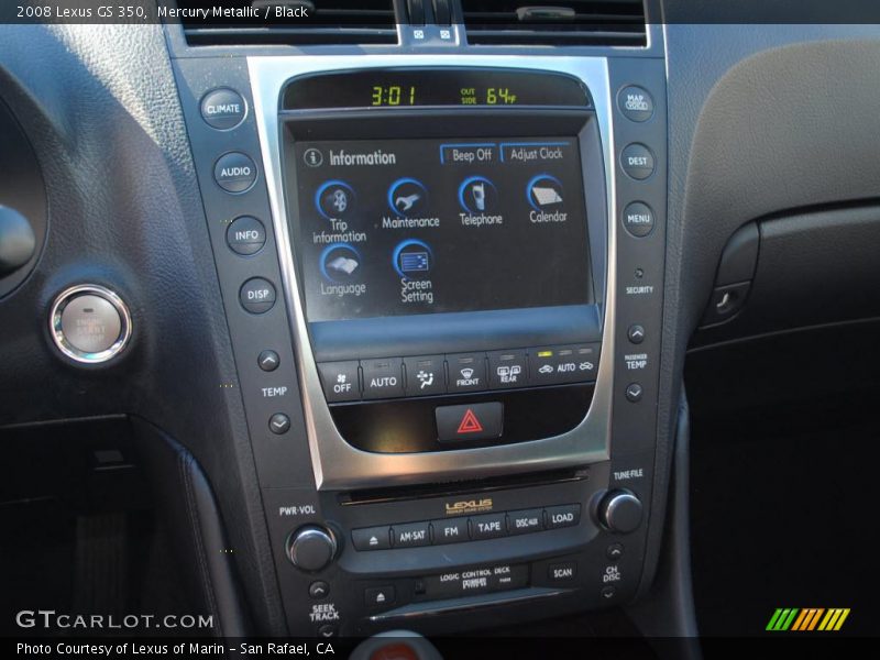 Controls of 2008 GS 350