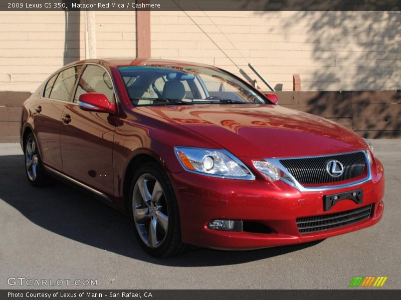 Matador Red Mica / Cashmere 2009 Lexus GS 350