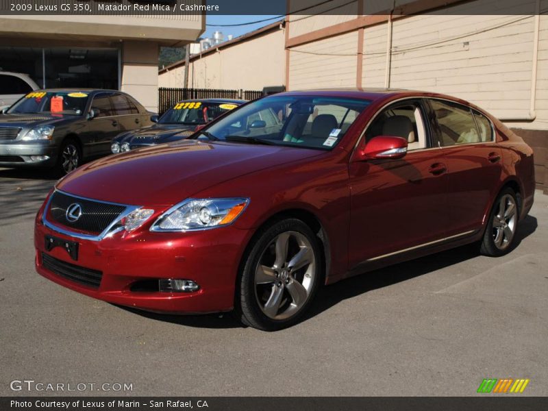 Matador Red Mica / Cashmere 2009 Lexus GS 350