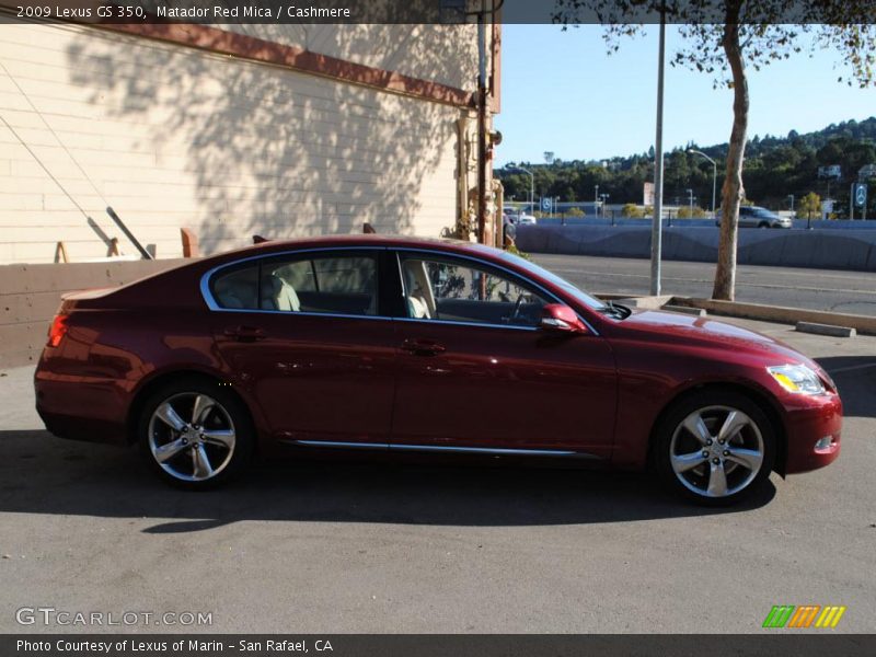 Matador Red Mica / Cashmere 2009 Lexus GS 350