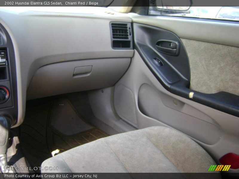Chianti Red / Beige 2002 Hyundai Elantra GLS Sedan