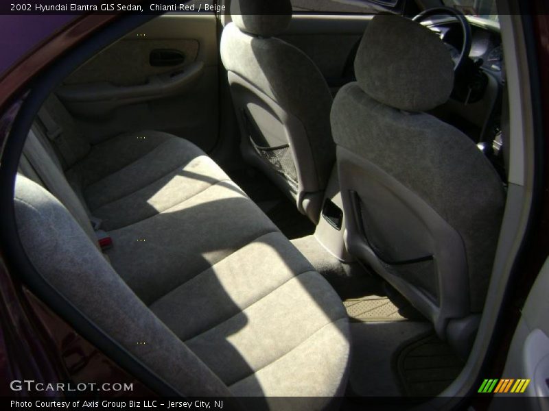 Chianti Red / Beige 2002 Hyundai Elantra GLS Sedan