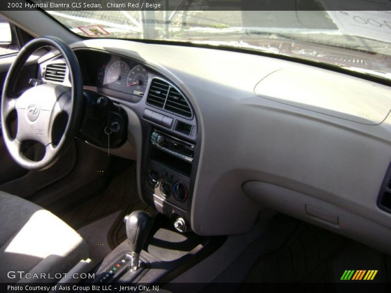 Chianti Red / Beige 2002 Hyundai Elantra GLS Sedan