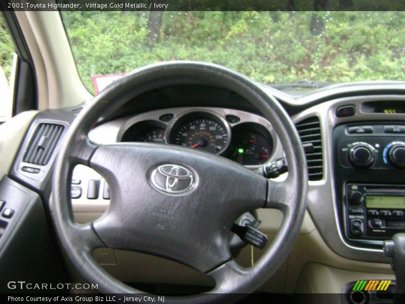 Vintage Gold Metallic / Ivory 2001 Toyota Highlander