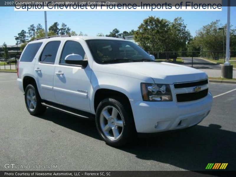 Summit White / Light Cashmere/Ebony 2007 Chevrolet Tahoe LT