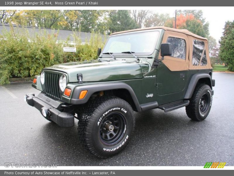 Moss Green Pearl / Khaki 1998 Jeep Wrangler SE 4x4