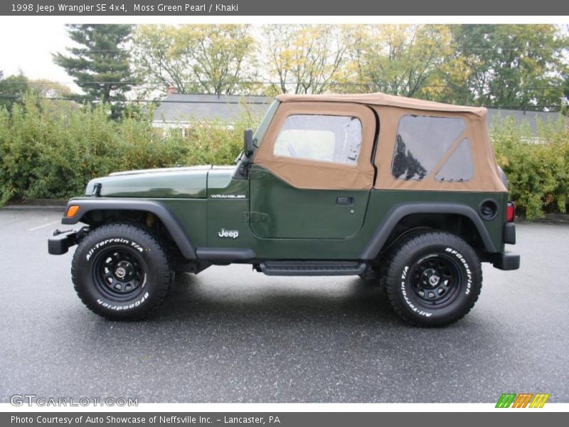 Moss Green Pearl / Khaki 1998 Jeep Wrangler SE 4x4