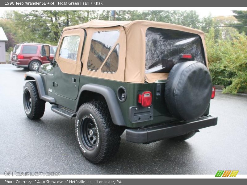 Moss Green Pearl / Khaki 1998 Jeep Wrangler SE 4x4