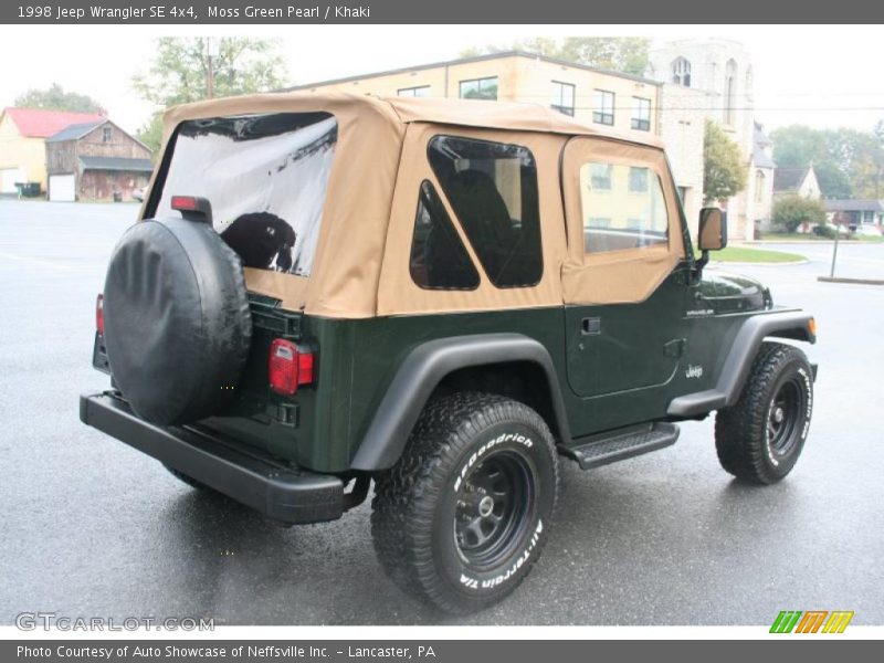Moss Green Pearl / Khaki 1998 Jeep Wrangler SE 4x4