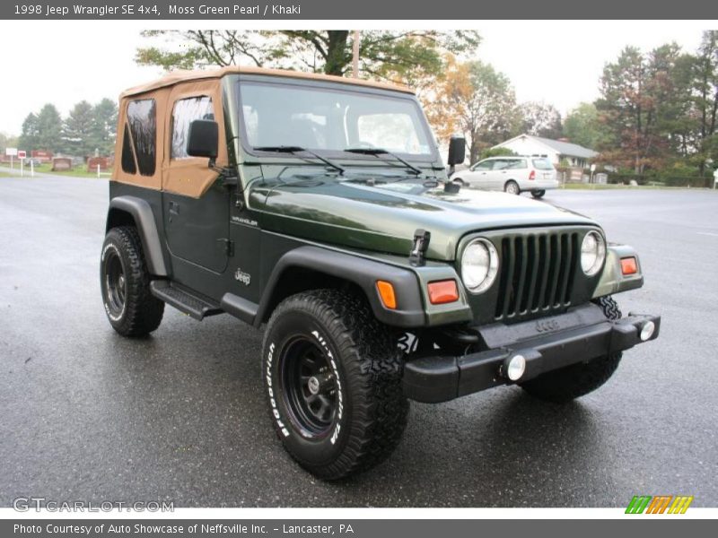 Moss Green Pearl / Khaki 1998 Jeep Wrangler SE 4x4