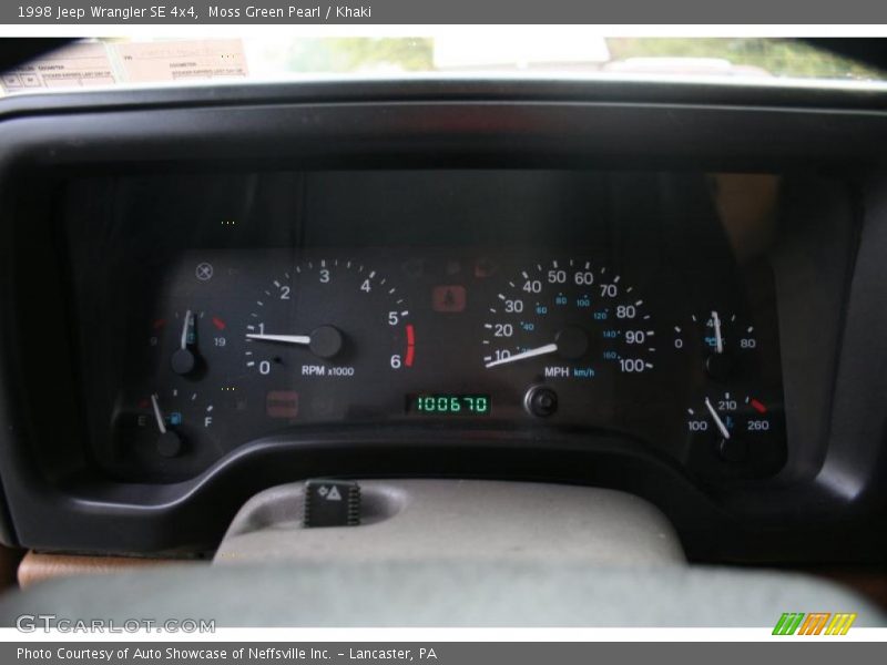  1998 Wrangler SE 4x4 SE 4x4 Gauges