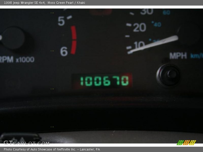 Moss Green Pearl / Khaki 1998 Jeep Wrangler SE 4x4