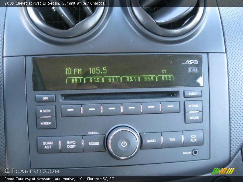 Summit White / Charcoal 2009 Chevrolet Aveo LT Sedan
