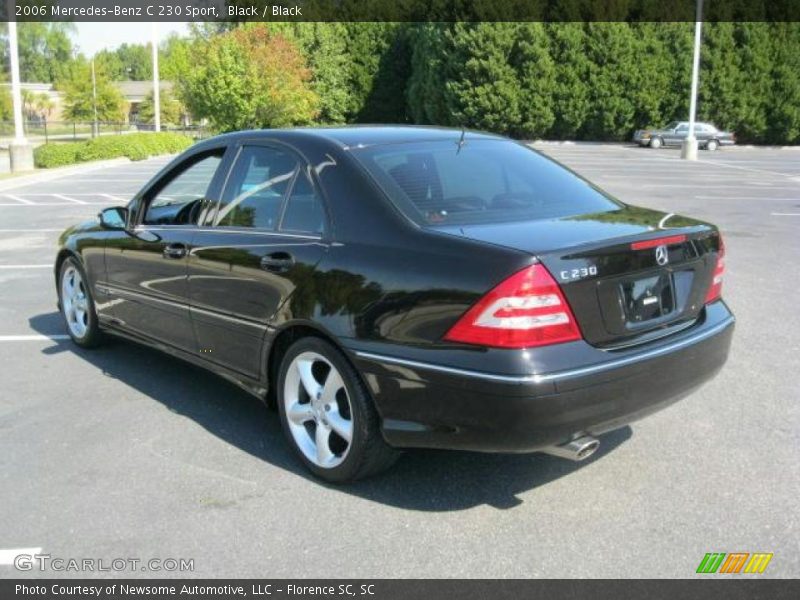 Black / Black 2006 Mercedes-Benz C 230 Sport
