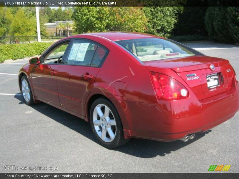 Red Opulence Metallic / Cafe Latte 2006 Nissan Maxima 3.5 SL
