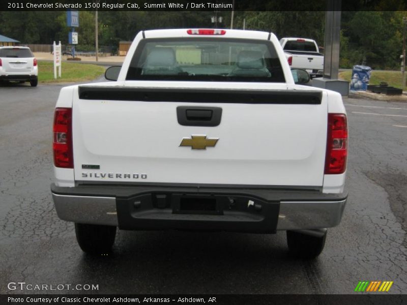 Summit White / Dark Titanium 2011 Chevrolet Silverado 1500 Regular Cab