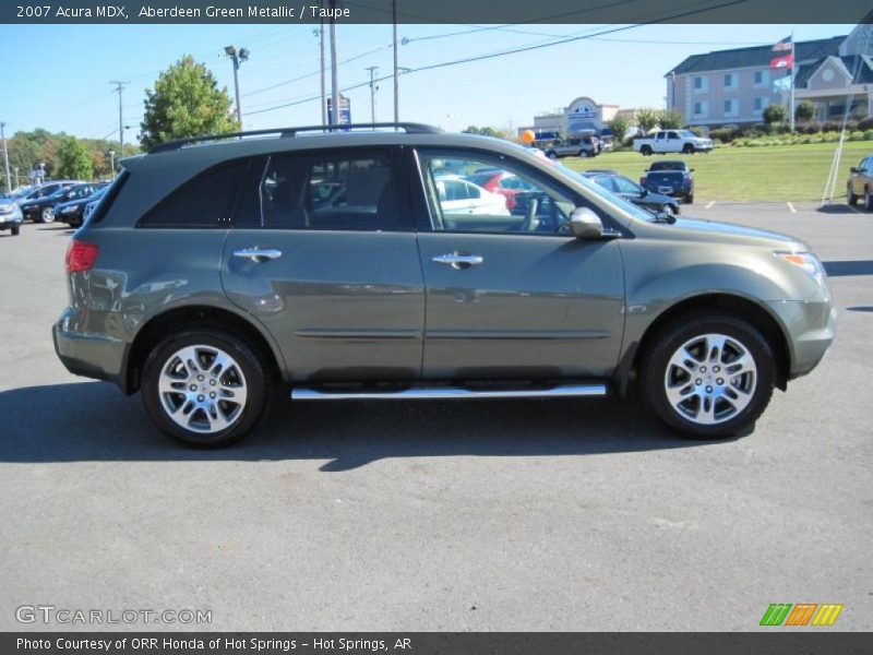 Aberdeen Green Metallic / Taupe 2007 Acura MDX